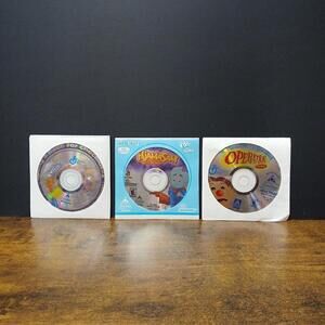 Lot of 3 Vintage AOL Online 1000 Hrs Discs, Cocoa Puffs ~ Operation ~ Pajama Sam